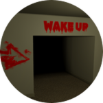 Official Roblox WAKE UP badge icon for the 50-door objective in Chapter ?. It is not a map of the chapter.
